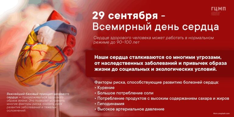 29 сентября — Всемирный день сердца